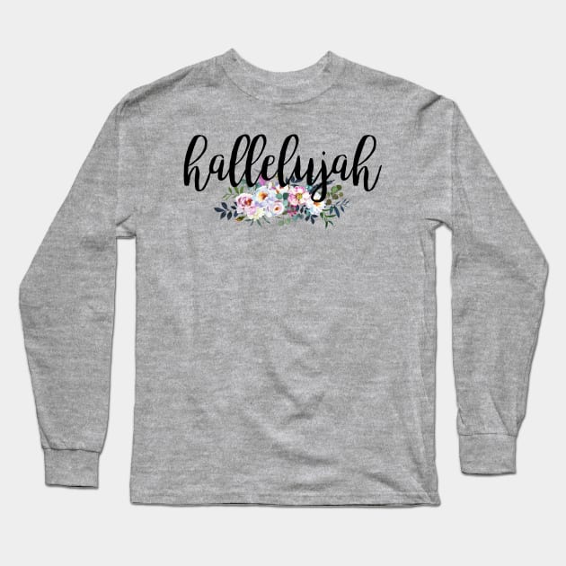 Hallelujah Long Sleeve T-Shirt by gatherandgrace